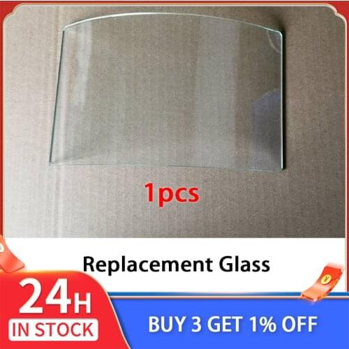 1-10Pcs Curved Glass Face Screen for Sandblasting Mask Replacement Splash-Proof Dust-Proof Painting Mask Transparent Safety Lens
