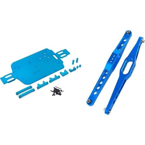 2Pc 95Mm Hole To Hole Link Metal Rear Suspension Arms Linkage For Fy01 Fy02 Fy03 Wltoys 12428 & 1Set Chassis Accessories