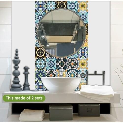 21*100cm*7pcs Maya Elements Laptop Sticker Cabinet Sticker Waterproof Floor Sticker For Kitchen Bathroom Wallpaper