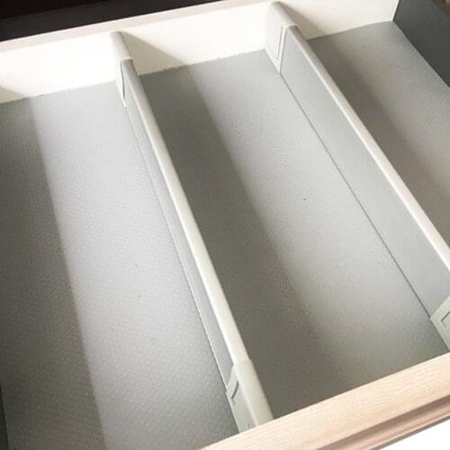 2021 NEW 370-510MM Drawer Dividers White Spring Loaded Expandable Kitchen Bedroom Organizer Gift Aluminum Storage Baffle