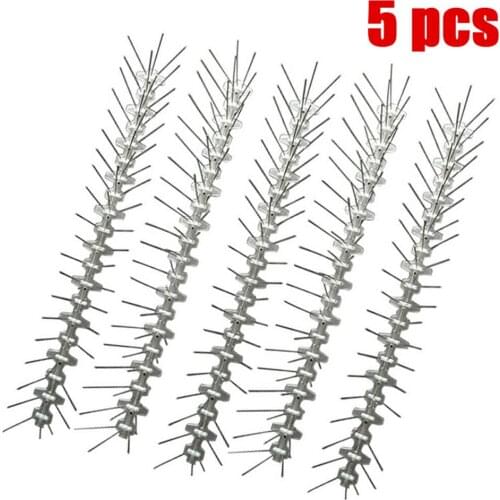 50CM 5pcs Stainless Steel Anti-Bird Spike Repeller Bird And Pigeon Spikes For Driving Bird Pigeon Away Scare Birds Pest Control
