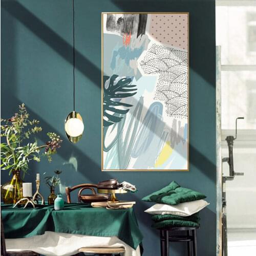 Abstract Leaves Wall Art Canvas Painting Green Style Plant Nordic Posters and Prints Decorative Picture Modern Home Decoration