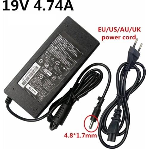19V 4.74A DC 4.8*1.7mm AC Power Adapter Charger Supply Unit For HP Laptop Compaq Notebook NX9000 CQ511 EU US UK AU Plug