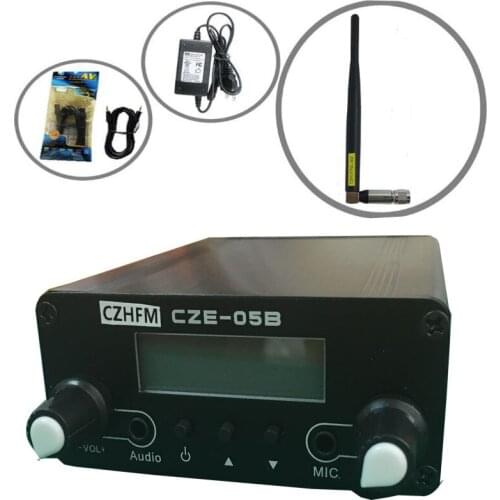 CZE-05B czh-05b 0.5w Fm transmitter PLL 76-108Mhz radio Broadcast rubber antenna kit