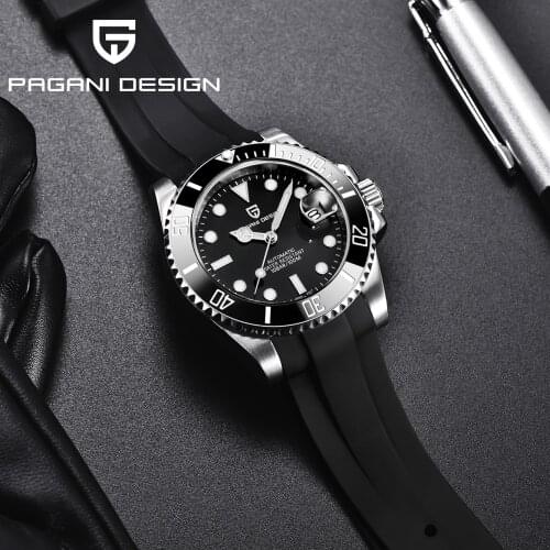 PAGANI DESIGN New Mens Watch Japan NH35 Automatic Mechanical Watch Sapphire Waterproof Explorer Automatic Date Clock Watches