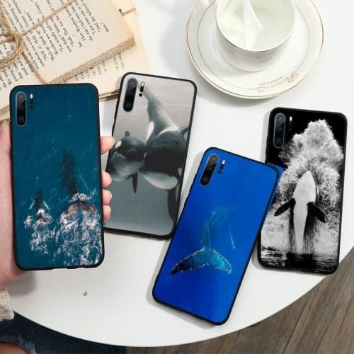Killer Whale Orca Phone Case For Huawei P20 P30 P40 lite Pro P Smart 2019 Mate 10 20 Lite Pro Nova 5t