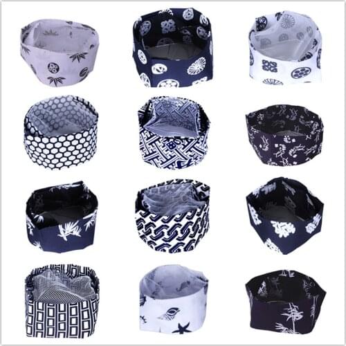 Free Shipping Japanese Restaurant Sushi Bar Professional Chef/Cook Hat, Sushi/Sashimi/Salmon Cooks Hat, Chinese Letter Fu