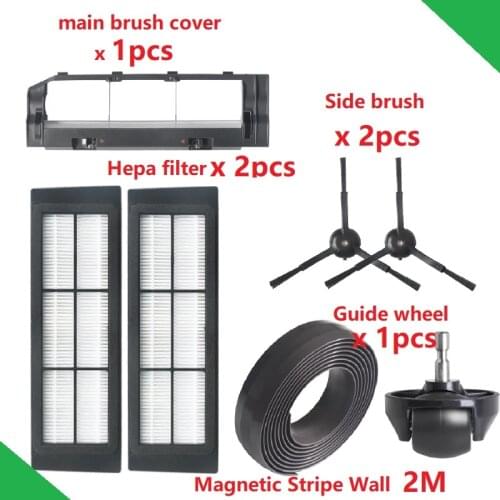 HEPA filter brush Cover wheel for Vacuum Cleaner Robotic Robotock S55 S65 T4 T6 Xiaowa E35 Spare Parts Magnetic strip wall