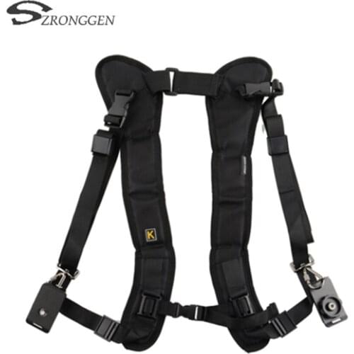 2018 sell well HOT Double Shoulder Camera Strap Belt Photo Studio Accessories for Keeping 2 Cameras SLR DSLR