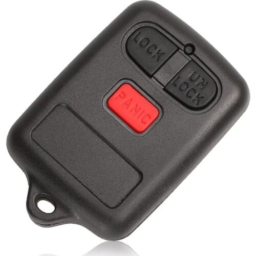 Kutery 10pcs 3 Buttons Replacement Remote Car Key Shell Case Cover Fob For Toyota Vios Fit BYD F3 F3R