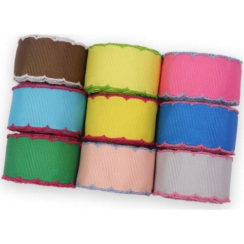 5 yard color lace solid color ribbon handmade material ribbed ribbon satin ribbon ribbon DIY bow accessories