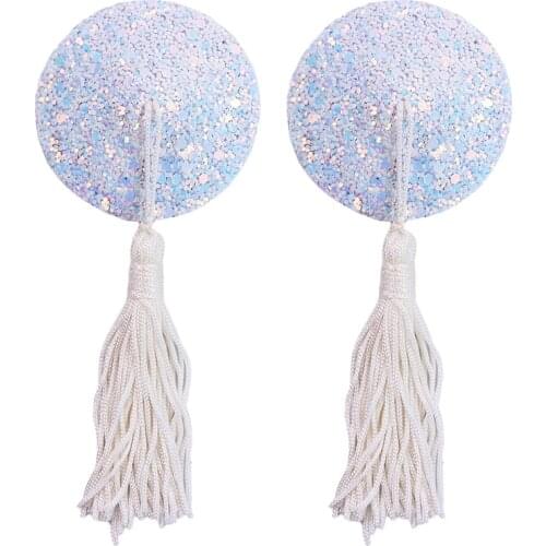 Nipple Cover Metallic Color Heart-shaped Party Club Stickers Chest stickers Sexy Lingerie Accessories Sex toys Bra Accessories