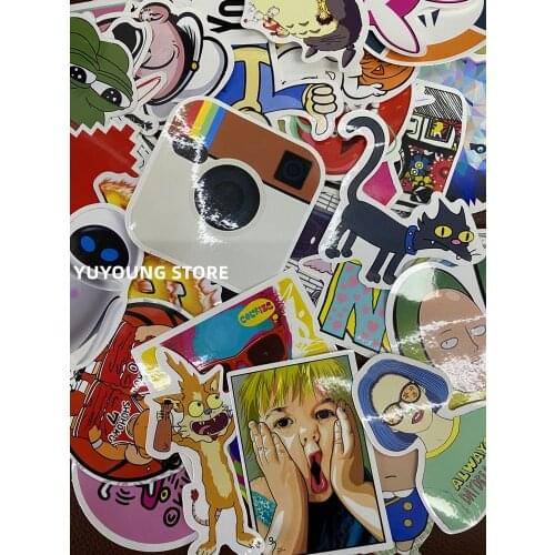 100pcs cool laptop Graffiti Stickers For Notebook Motor Skateboard Computer Mobile Phone Cartoon DIY Decal sticker waterproof