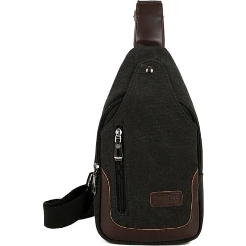 NEW Male Shoulder Bag Canvas Chest bags Man Crossbody Bags Men Chest Pack School Short Trip Messengers Bag Single Strap Back Bag