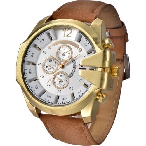 2020 New Brand XINEW Fashion Men Sports Watches Mens Quartz Hour Clock Man Leather Strap Military Army Wrist watch Vintage watch