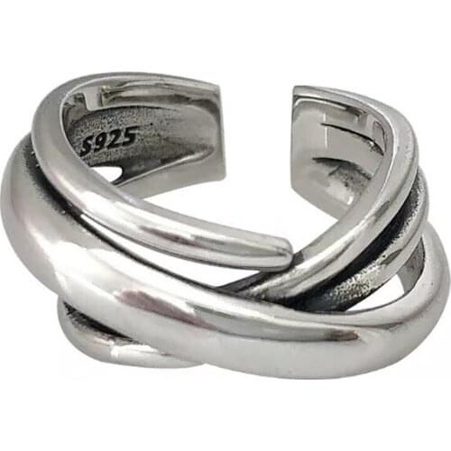 New Charming Open Chain Ring for Women Vintage Boho Party Rings Gothic Punk Jewelry Gifts for Girls 2021