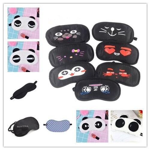 NEW Sleep Cotton Goggles Eye Mask Cute Face Mask Eyeshade Shading Sleep Mask Eye Cover Health Care Multi Style