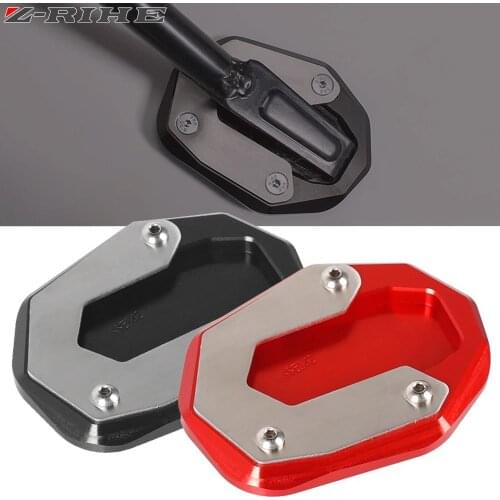 Motorcycle Kickstand Pad Support Plate Enlarge Foot Side Stand Extension For DUCATI Scrambler Cafe Racer Sixty2 Flat Track Pro