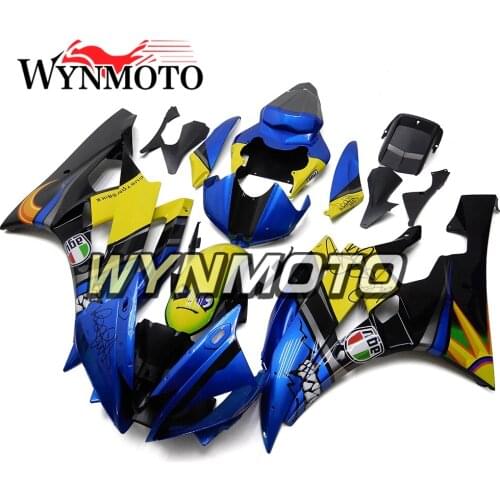 Complete Fairings Kit For Yamaha R6 2006-2007 06 07 Year Injection ABS Plastics Bodywork Motorcycle Yellow Blue Cowling Covers