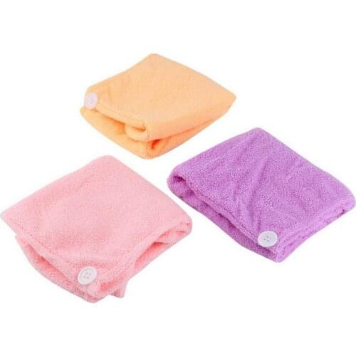 Microfibre After Shower Hair Drying Wrap Towel Quick Dry Hair Hat Cap Turban