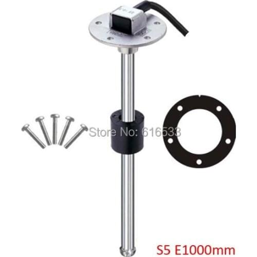 S5 E1000mm 0-190ohm float switch fuel water oil liquid tank motion level sensor gauge 12v for boat marine car yatch accessories