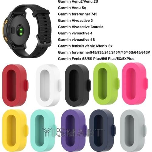 10pcs Dustproof plug cover for Garmin venu 2 2s fenix 6 6x forerunner 245 745 tactix Delta Solar accessories anti-dust plug Cap