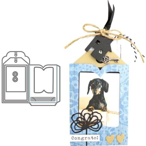 Envelope Card Sleeve Metal Cutting Dies Stamps Die Scrapbooking Mold Cut Childrens Handmade Tools DIY Craft Decoration New 2021