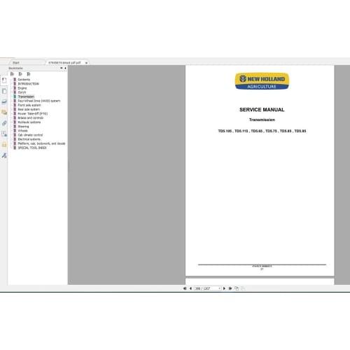 New Holland AG AGRICULTURE Service Manual PDF Updated [04.2020] 170GB