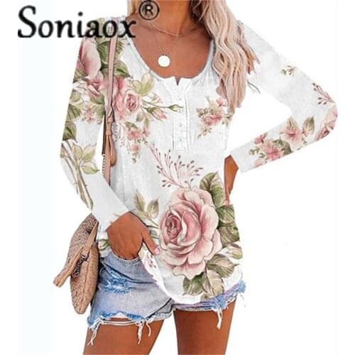 Soniaox Women's Long T-shirts