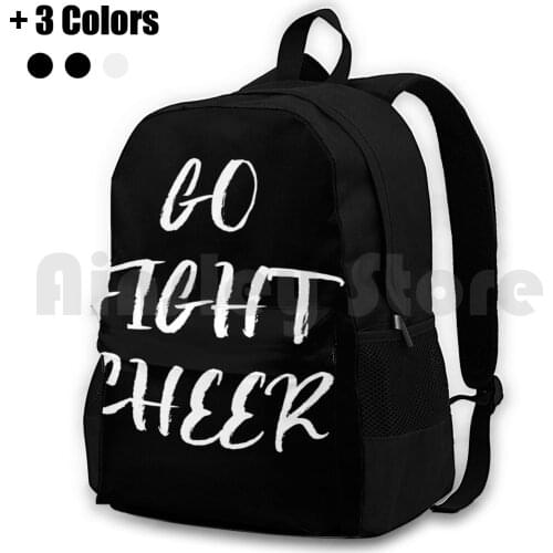 Go Fight Cheer Cheerleader Spiritwear Novelty Product Outdoor Hiking Backpack Riding Climbing Sports Bag Games Funny Sports Go