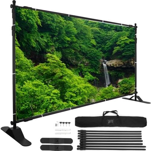 Vientiane retractable background frame large screen pull net exhibition frame annual meeting fast curtain show floor billboard