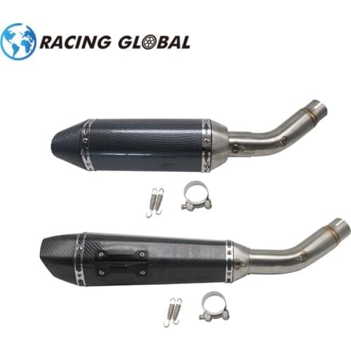 ALCON-Racing Motorcycle 51mm Exhaust Pipe Muffler Middle Link Connect Tube Pipe Exhaust System For Suzuki GSR 750 GSR750