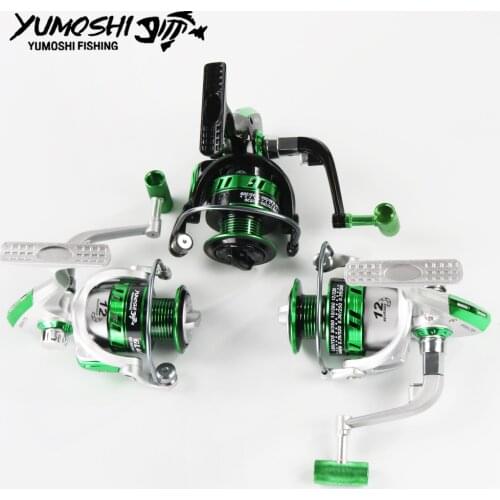 Yumoshi new wheels 2019 spinning fishing reel 5.5:1 12BB 1000-7000 series reel Spinning wheel pesca Sea lure fishing reels GL
