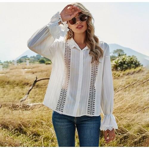 Hollow Out Women T Shirt Spring New Casual Long Sleeve T-Shirts V-Neck White Harajuku Tee Oversize Loose Elegant Streetwear Tops