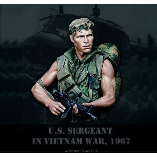 1/10 Resin bust model figure kits colorless and self-assembled A-285