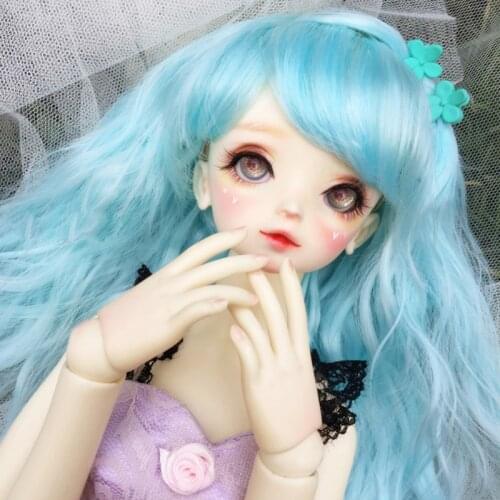 2021 New Arrival 1/3 1/4 1/6 1/8 Fashion Wavy Style Hair High Temperature Wire BJD Wig For Toy Doll