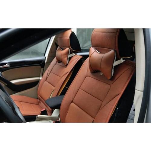1pc PVC Leather Breathable Mesh Auto Car Neck Rest Headrest Cushion Pillow Car Auto Seat Cover Relax Muscle Health Care