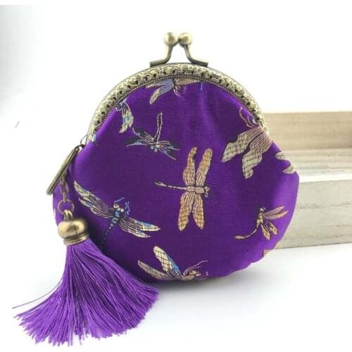 10.5cm Cotton Fabric Purse Metal Frame Bag Material Kit Handmade Purse Coin bags Handmade Sewing Girls Wallet Bags Lady Purse