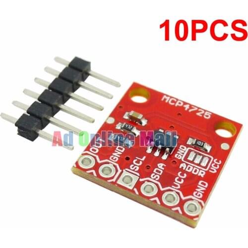 10PCS/LOT MCP4725 I2C DAC Breakout Module Development Board