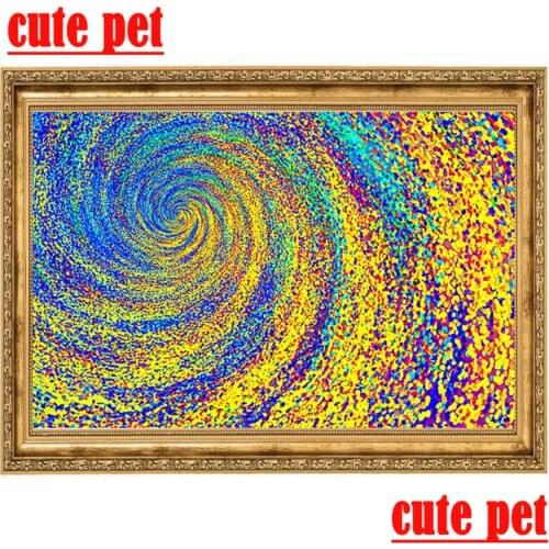 Diamond Painting Color Swirl Childrens presents Diy abstract painting full diamond cross stitch decorative painting Mosaic