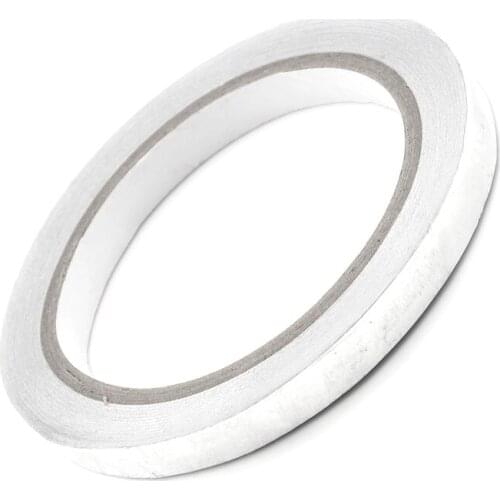 10mm Aluminium Foil Adhesive Sealing Duct Tape Heat Resist High Temperature Resistant Foil Single Side Adhesive Tape Silver 1pc