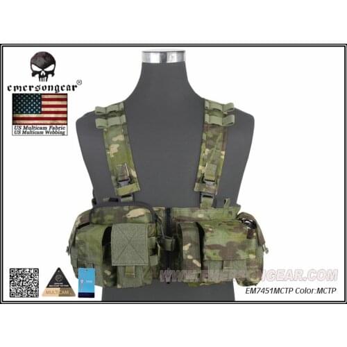 EMERSON UW Gen V Split Front Chest Rig Airsoft Military Combat Vest Multicam Tropic EM7451