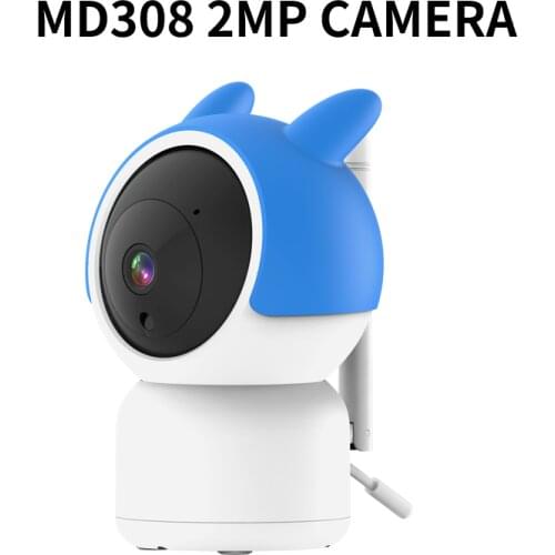 MD308 2MP HD Camera Support Baby Cry Detection Build in 6pcs LEDS IR Distance 5M 3.6mm Lens 100Degree View Angle Audio and Video