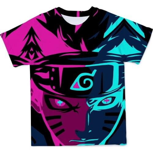 2021 New Summer Red Men 3DT-Shirt Abstract Anime Street Element Short-Sleeved Loose Fashion Unique Clothing Large Size 110-6XL