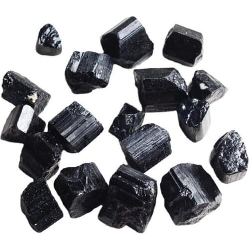 Natural stones and minerals black tourmaline raw crystals quartz gemstones pedras para artesanato piedras decorativas
