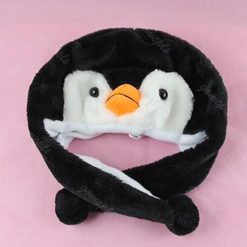 NEW 1PCS Cartoon Animal Penguin Mascot Plush Warm Cap Hat Warmer New