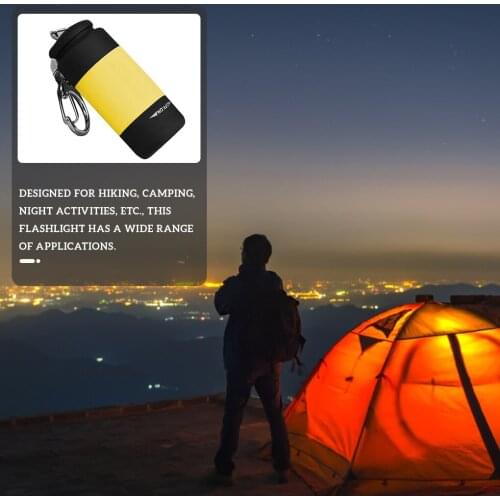 Outdoor Camping Hiking Mini Flashlight XPE Lamp Hand Torch USB Rechargeable Portable Flashlight Key Chain Waterproof Flashlight