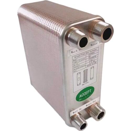 60 Plates Heat Exchanger Beer Wort Chiller Cooler 304 Stainless Steel For Home Brewing Beer