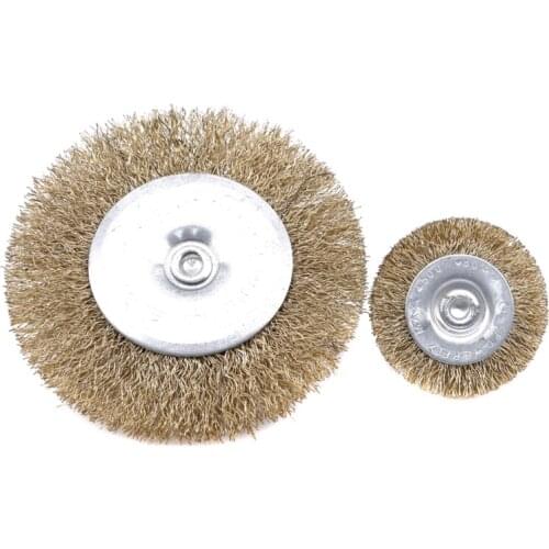 High Quality Wire Brush Wire Wheels Round Brass Plated Steel Stainless Wire Brush Wheel For Cleaning Bowls