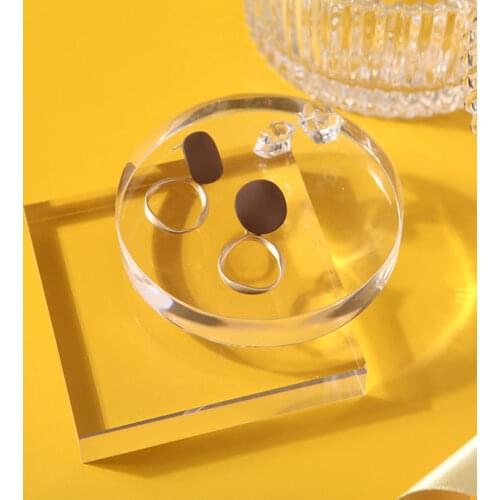 Transparent Acrylic Geometric PhotographyPropsCube Rectangular Cylindrical Glas Ball Background Plate Decoration Photo Studio